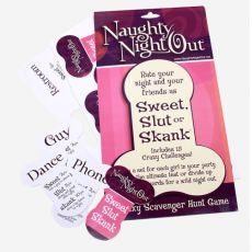 Naughty Night Out Scavenger Hunt Game