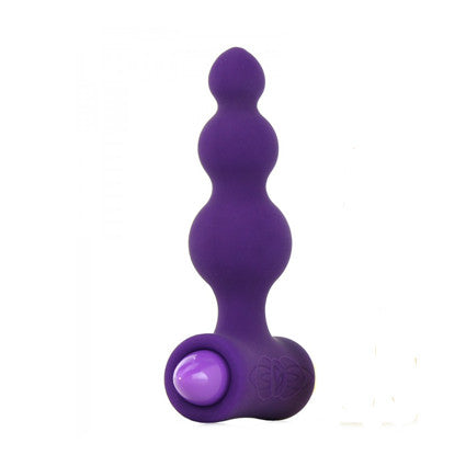 Vibrating Silicone Rippled Anal Butt Plug