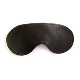 leather and funfur blindfold 