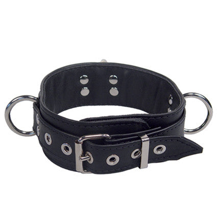 Bondage Collar Leather Deluxe made by D.VICE