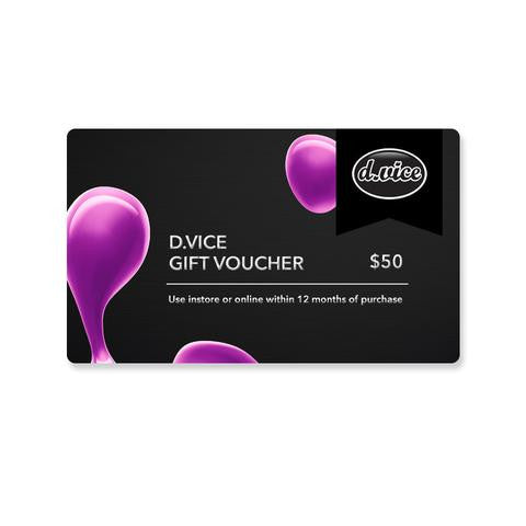 $50 D.VICE Online Gift Card