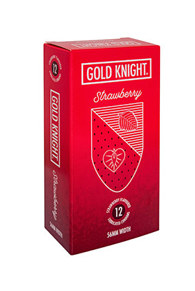 Gold Knight Strawberry Condoms 12pk